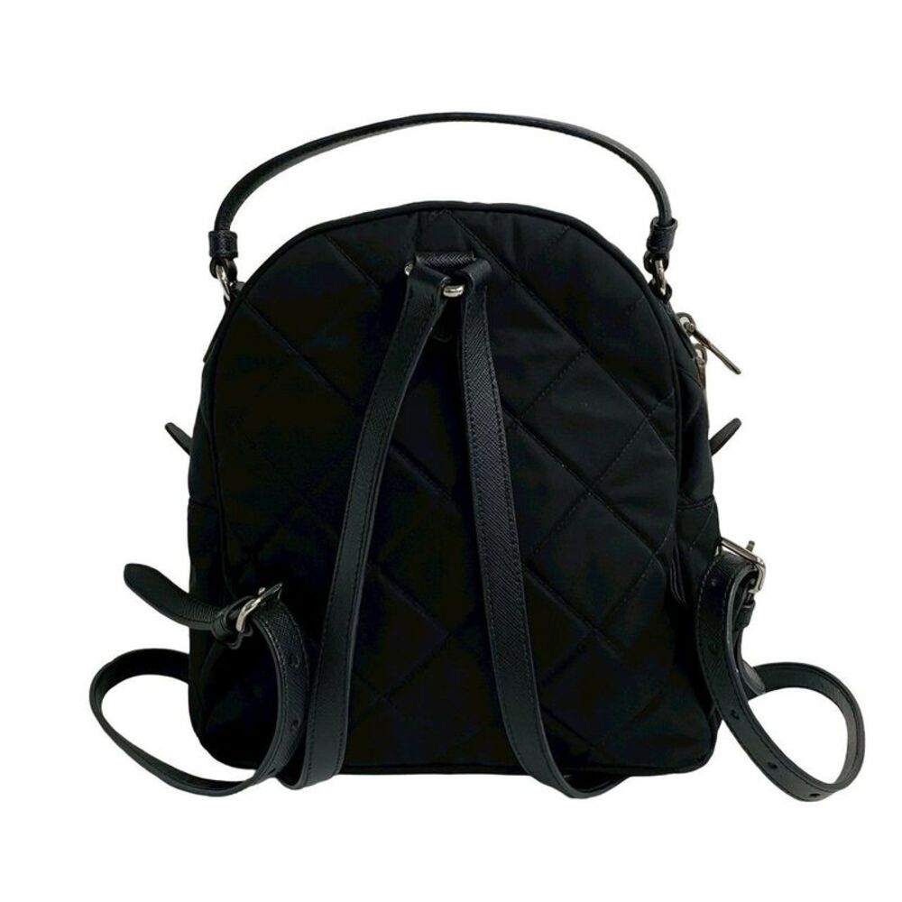 Prada Triangle Logo Nylon Saffiano Leather Mini Backpack - Picture 5 of 6